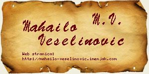 Mahailo Veselinović vizit kartica